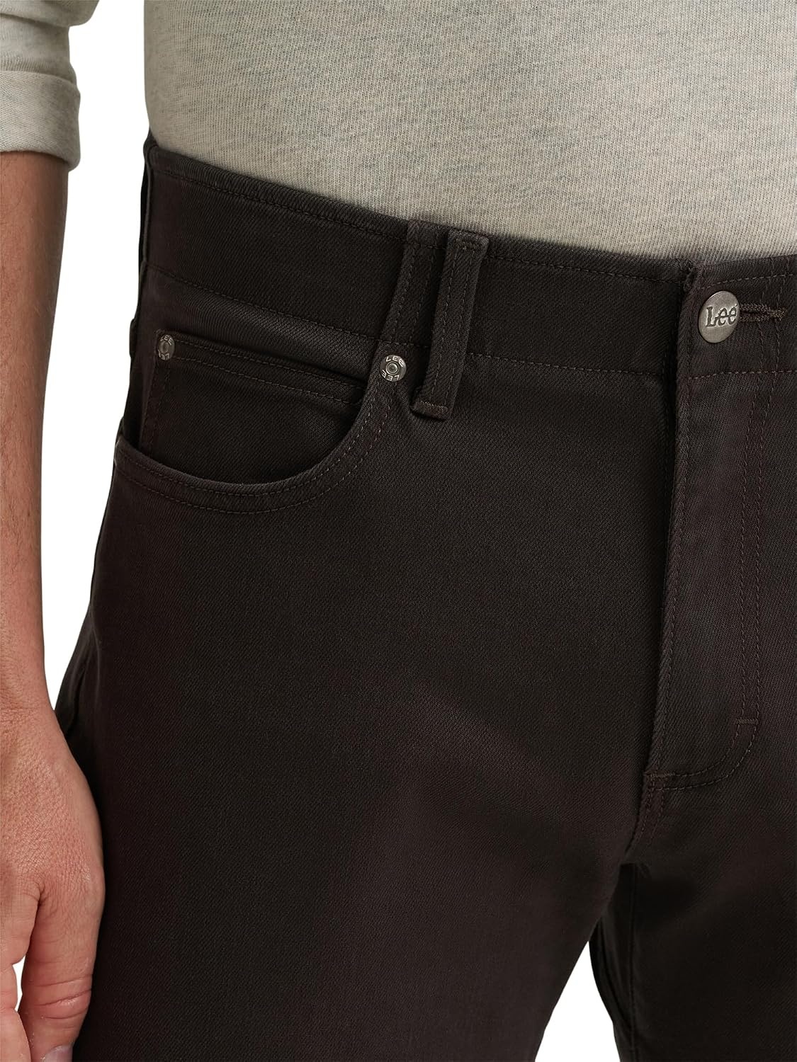 image:imageLee Mens Extreme Motion Straight Taper JeanChocolate Torte