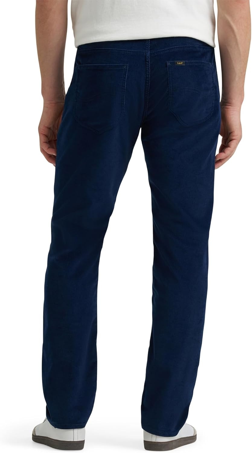 image:imageLee Mens Extreme Motion Straight Taper JeanDress Blues Corduroy