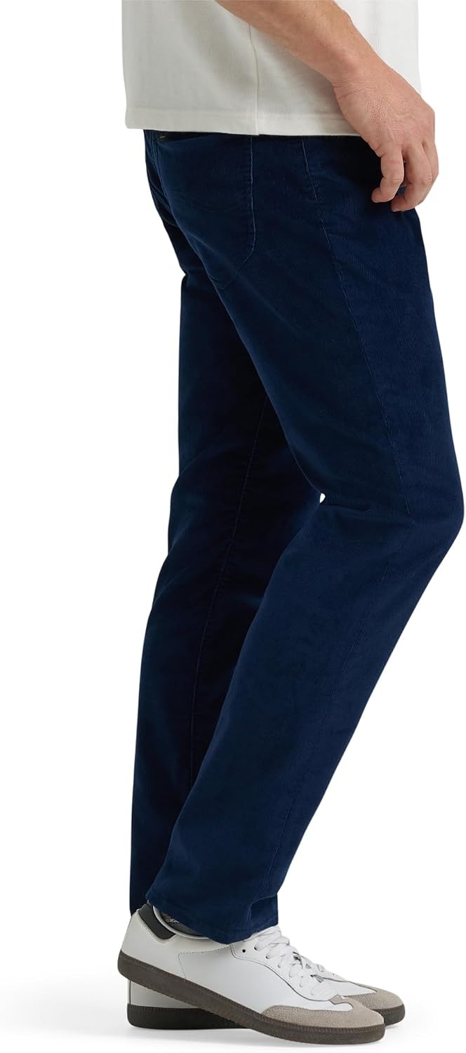 image:imageLee Mens Extreme Motion Straight Taper JeanDress Blues Corduroy