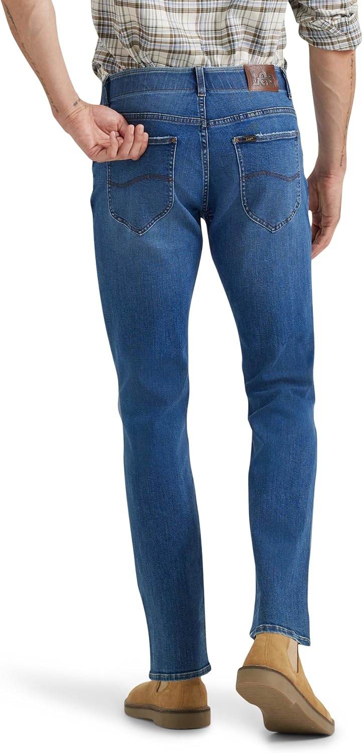 image:imageLee Mens Extreme Motion Straight Taper JeanGalilean Blue