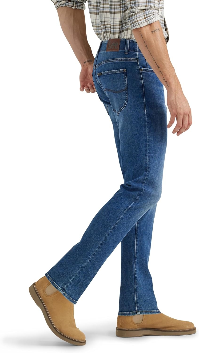 image:imageLee Mens Extreme Motion Straight Taper JeanGalilean Blue