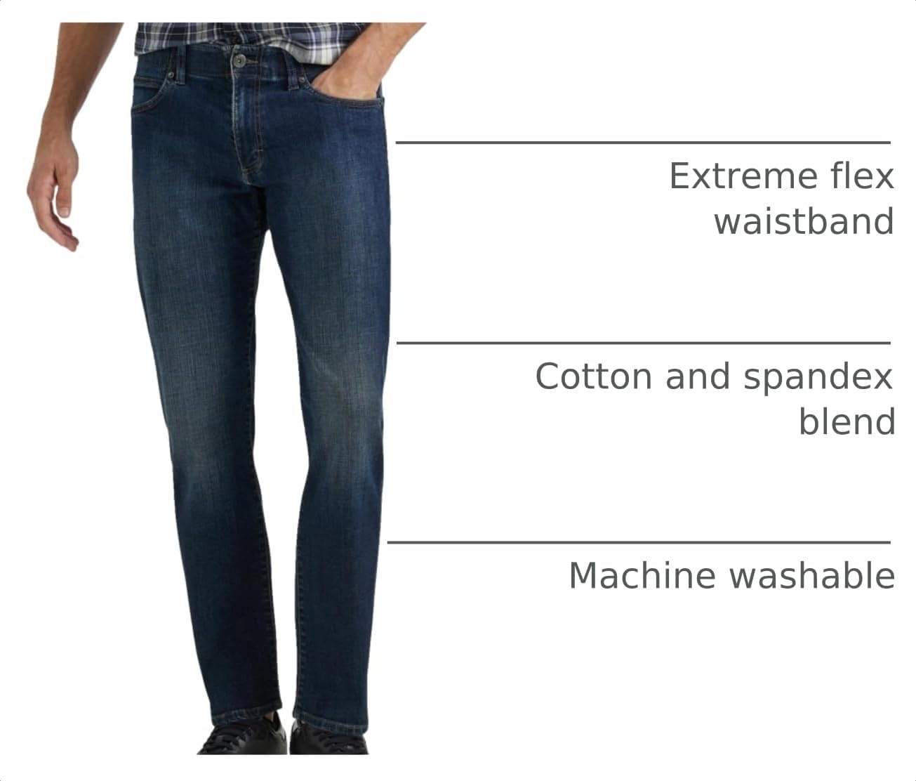 image:imageLee Mens Extreme Motion Straight Taper JeanJaxson