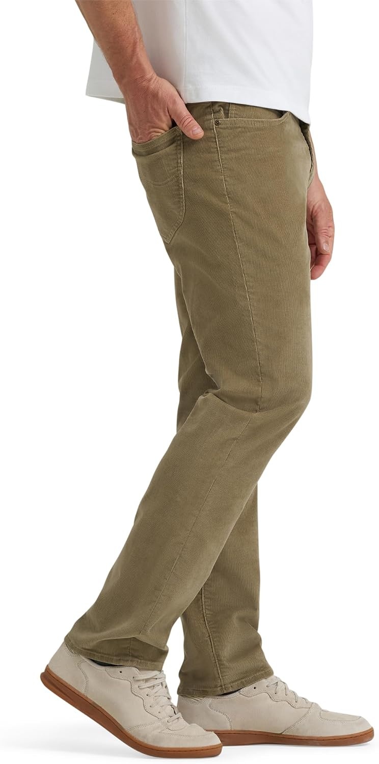 image:imageLee Mens Extreme Motion Straight Taper JeanKhaki Corduroy