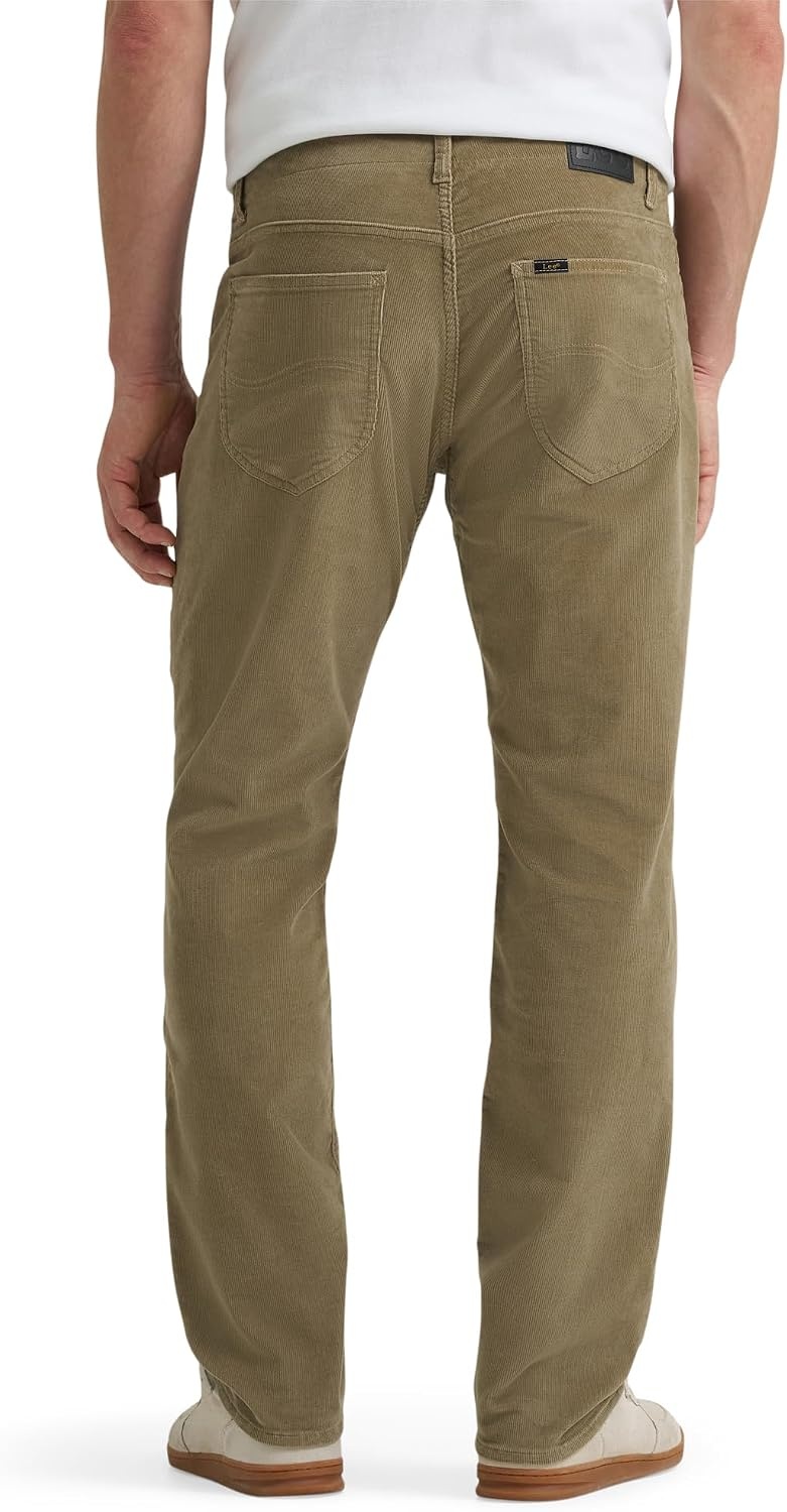 image:imageLee Mens Extreme Motion Straight Taper JeanKhaki Corduroy