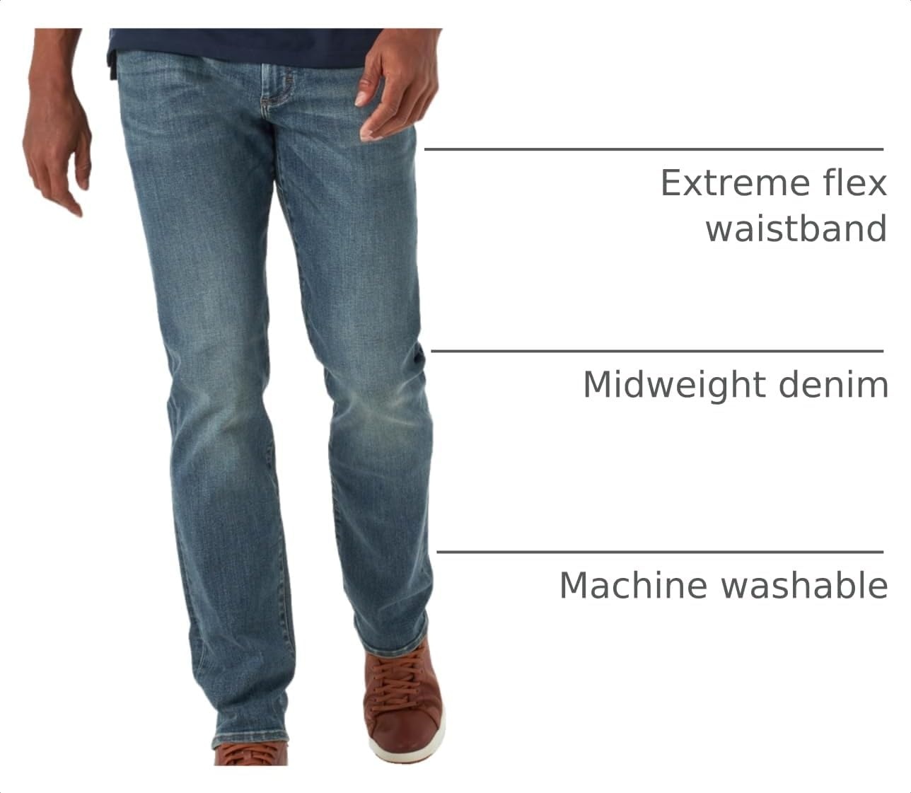 image:imageLee Mens Extreme Motion Straight Taper JeanMayday