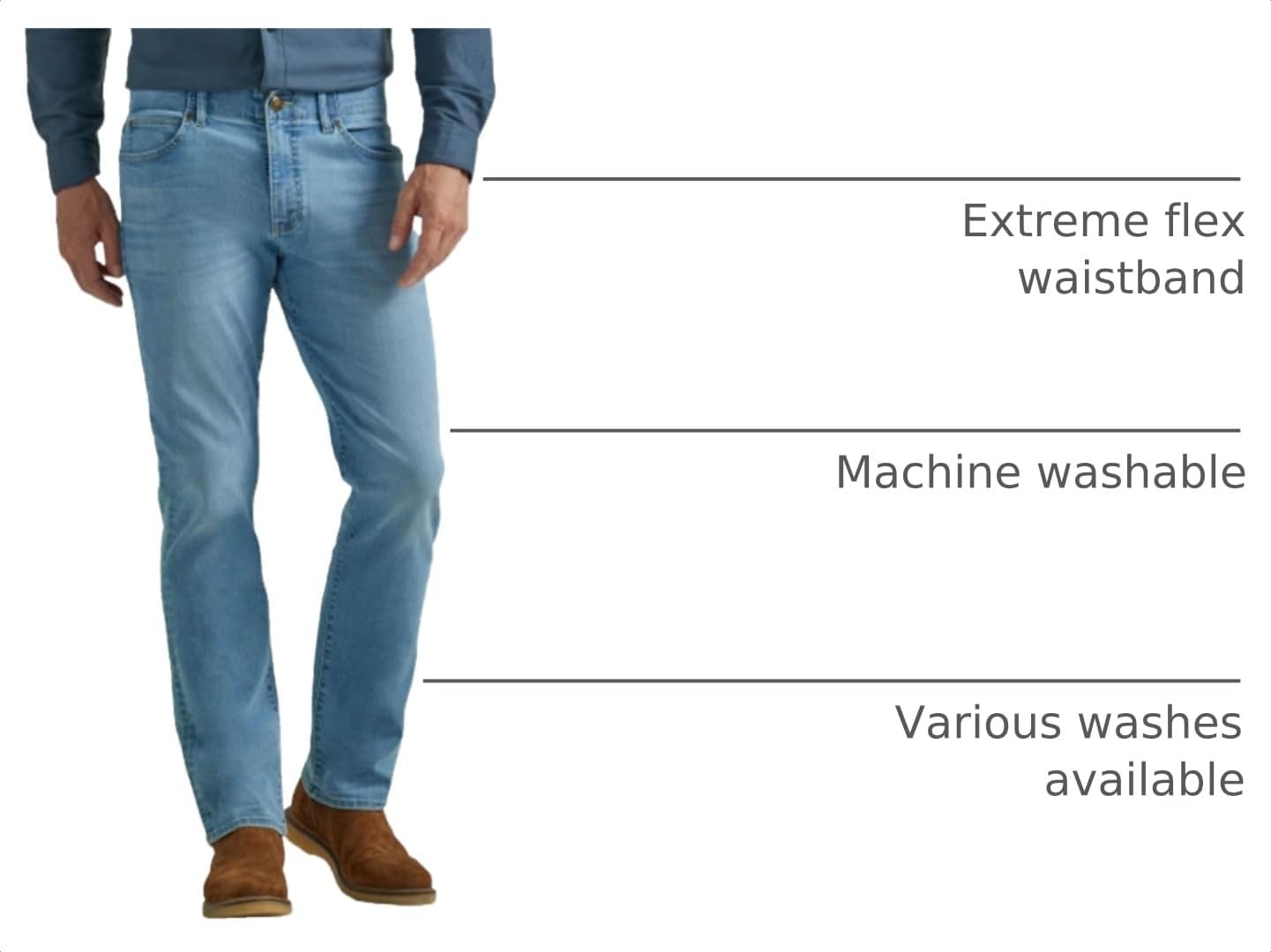 image:imageLee Mens Extreme Motion Straight Taper JeanNimbus