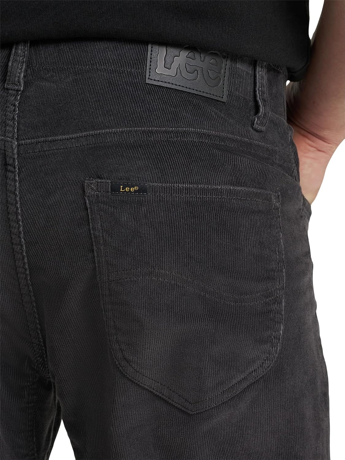 image:imageLee Mens Extreme Motion Straight Taper JeanStatic Gray Corduroy