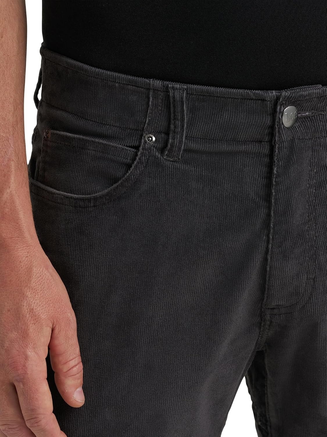 image:imageLee Mens Extreme Motion Straight Taper JeanStatic Gray Corduroy