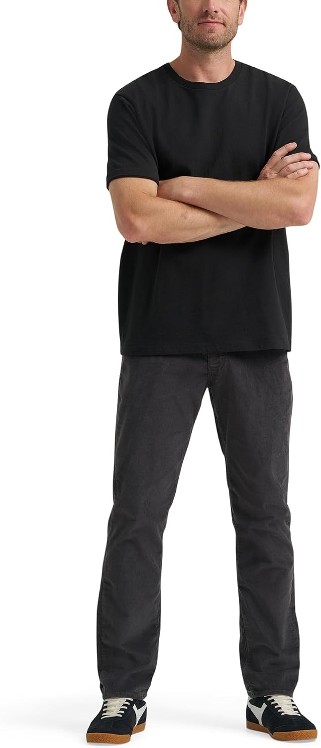 image:imageLee Mens Extreme Motion Straight Taper JeanStatic Gray Corduroy