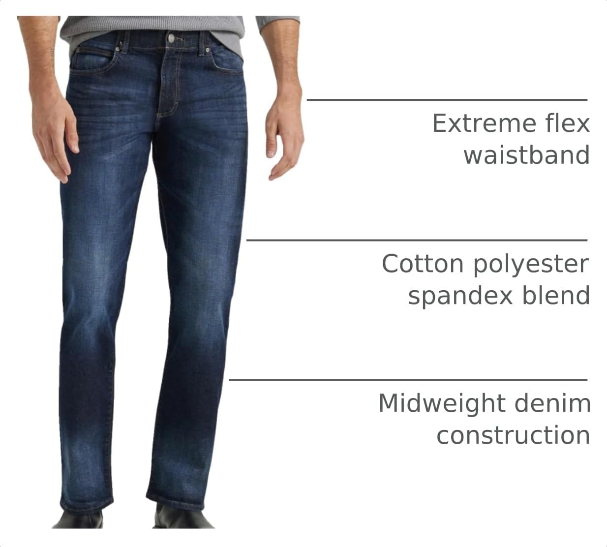 image:imageLee Mens Extreme Motion Straight Taper JeanTrip
