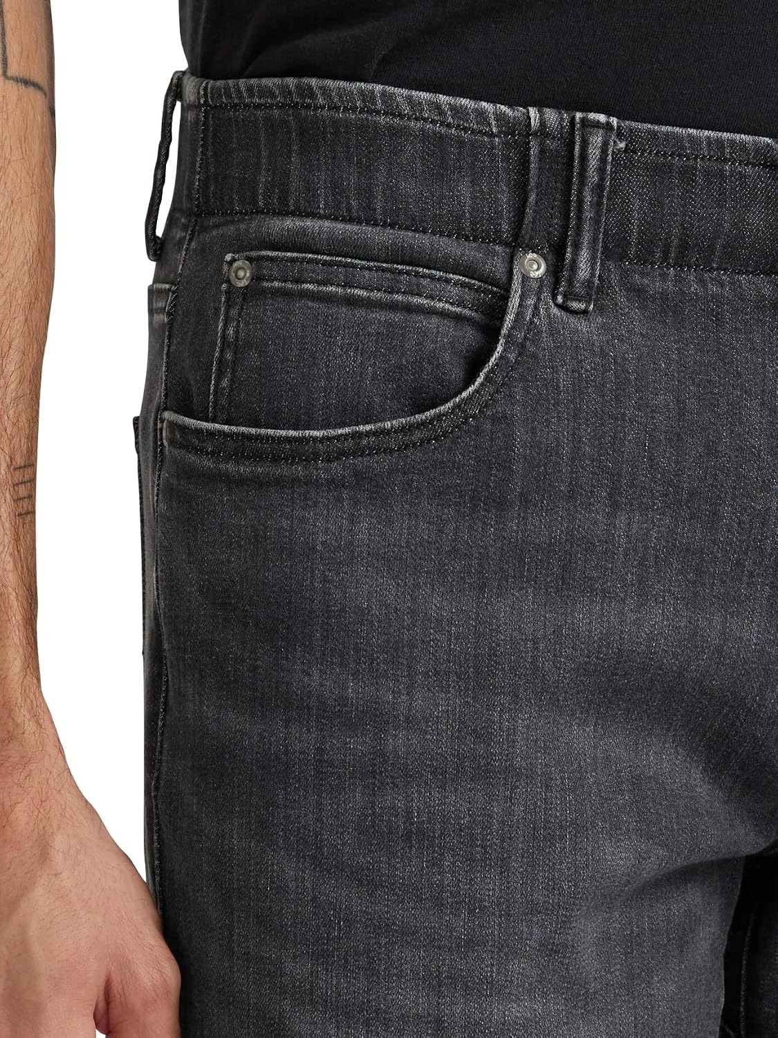 image:imageLee Mens Extreme Motion Straight Taper JeanWashed Black