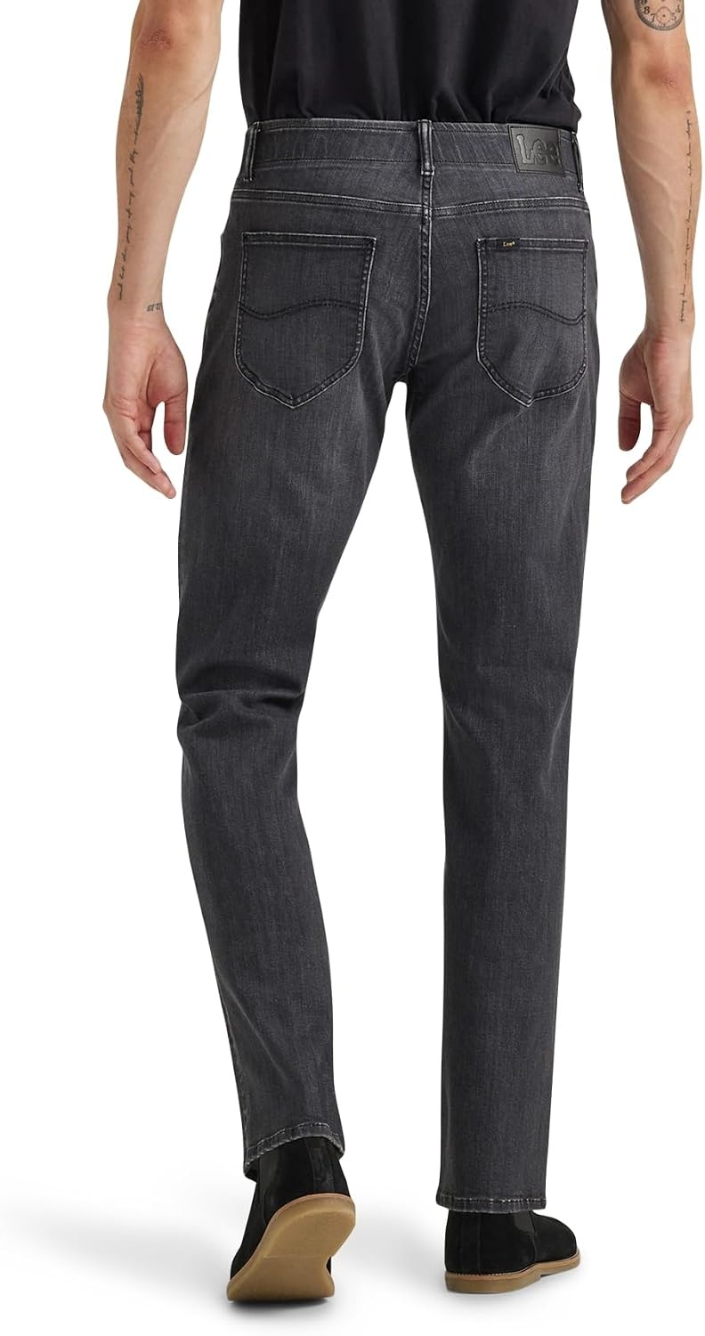 image:imageLee Mens Extreme Motion Straight Taper JeanWashed Black