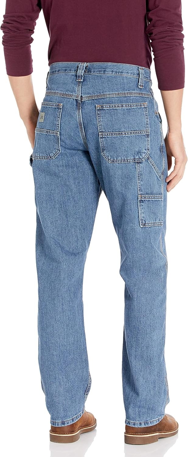 image:imageLee Mens Loose Fit Straight Leg Carpenter JeanStonewash