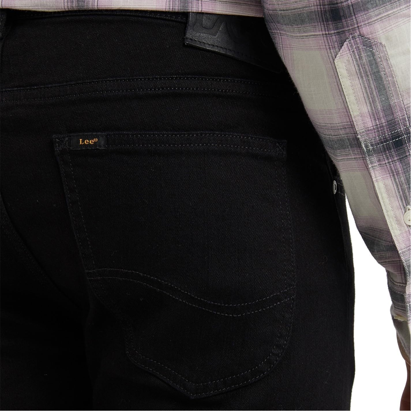 image:imageLee Mens Regular Fit Straight Leg JeanClean Black