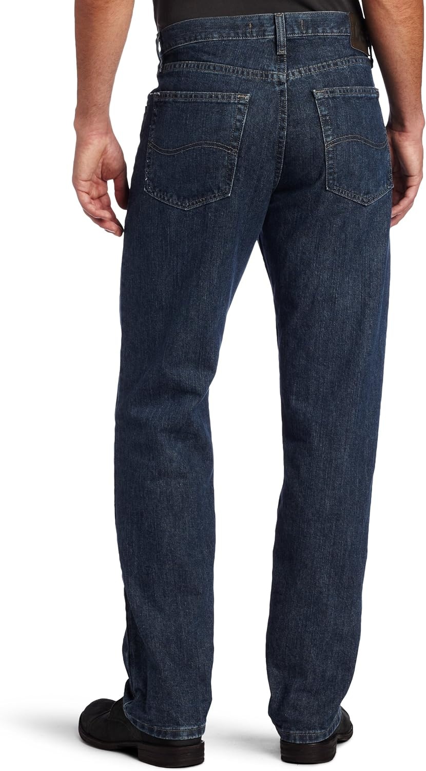 image:imageLee Mens Regular Fit Straight Leg JeanSteel