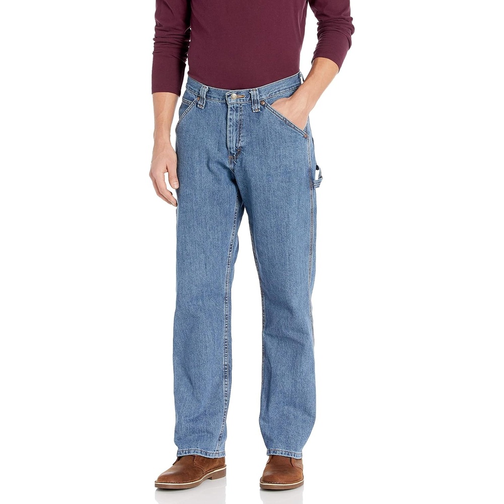 image:imageLee Mens Loose Fit Straight Leg Carpenter JeanStonewash
