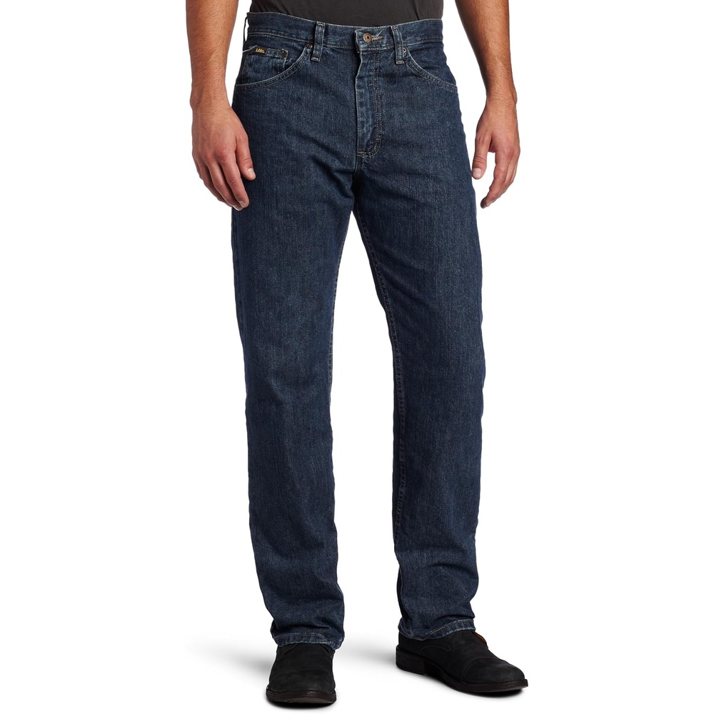 image:imageLee Mens Regular Fit Straight Leg JeanSteel