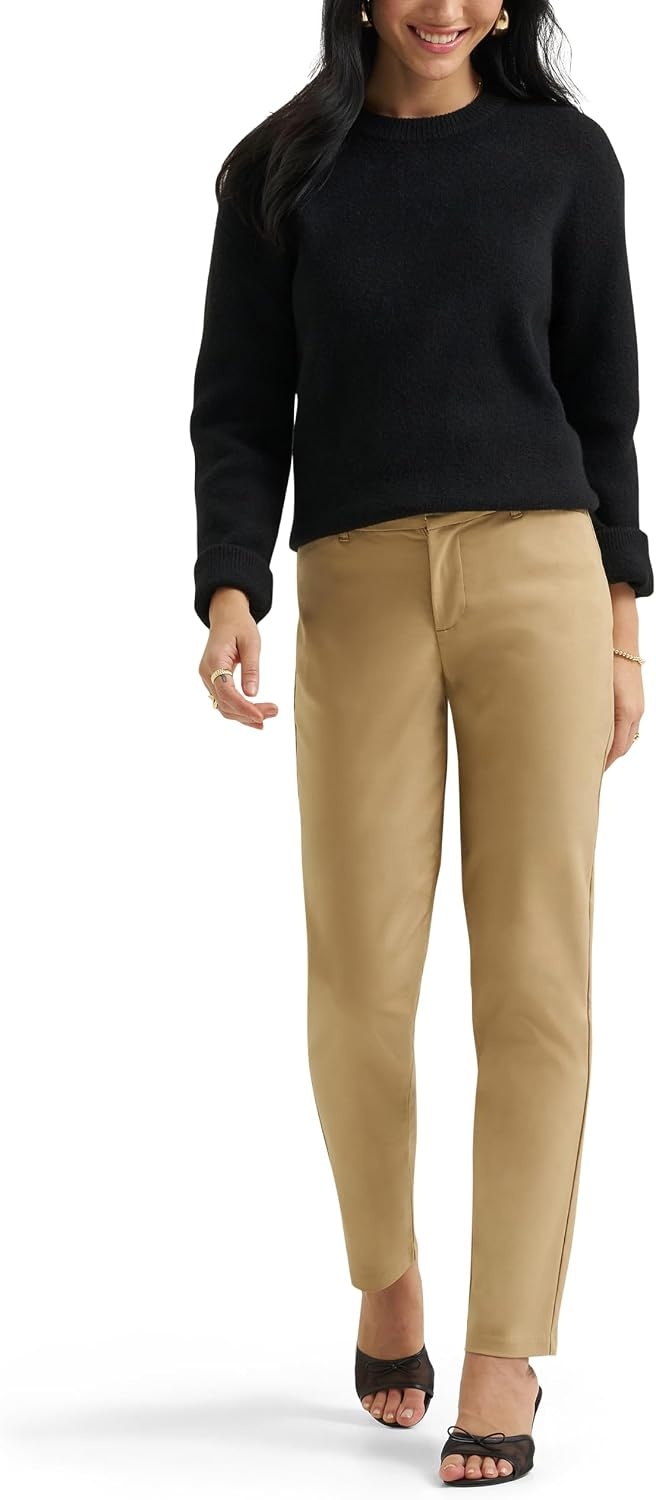 image:imageLee Womens Ultra Lux Comfort Flex Motion Straight PantSettler Tan