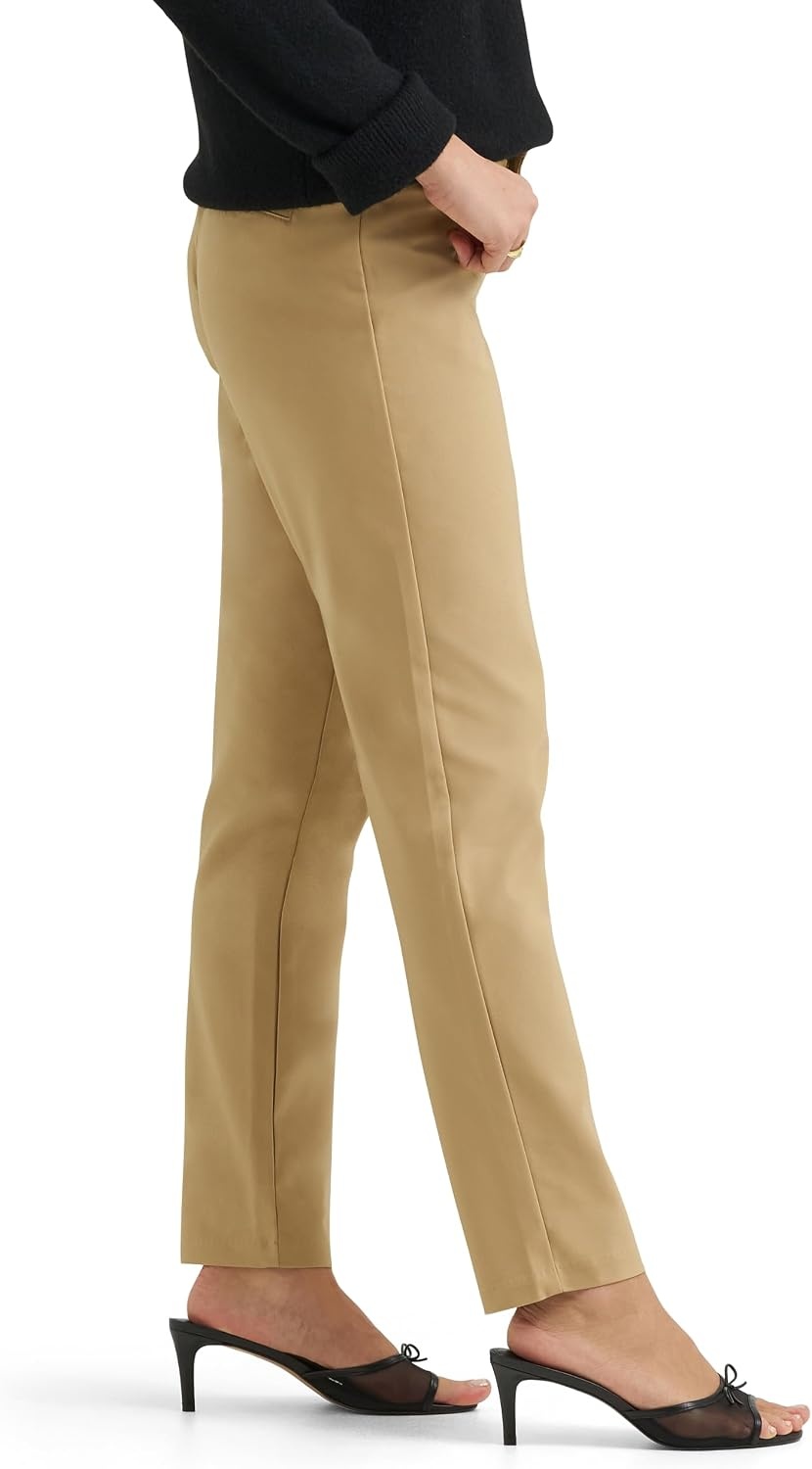 image:imageLee Womens Ultra Lux Comfort Flex Motion Straight PantSettler Tan