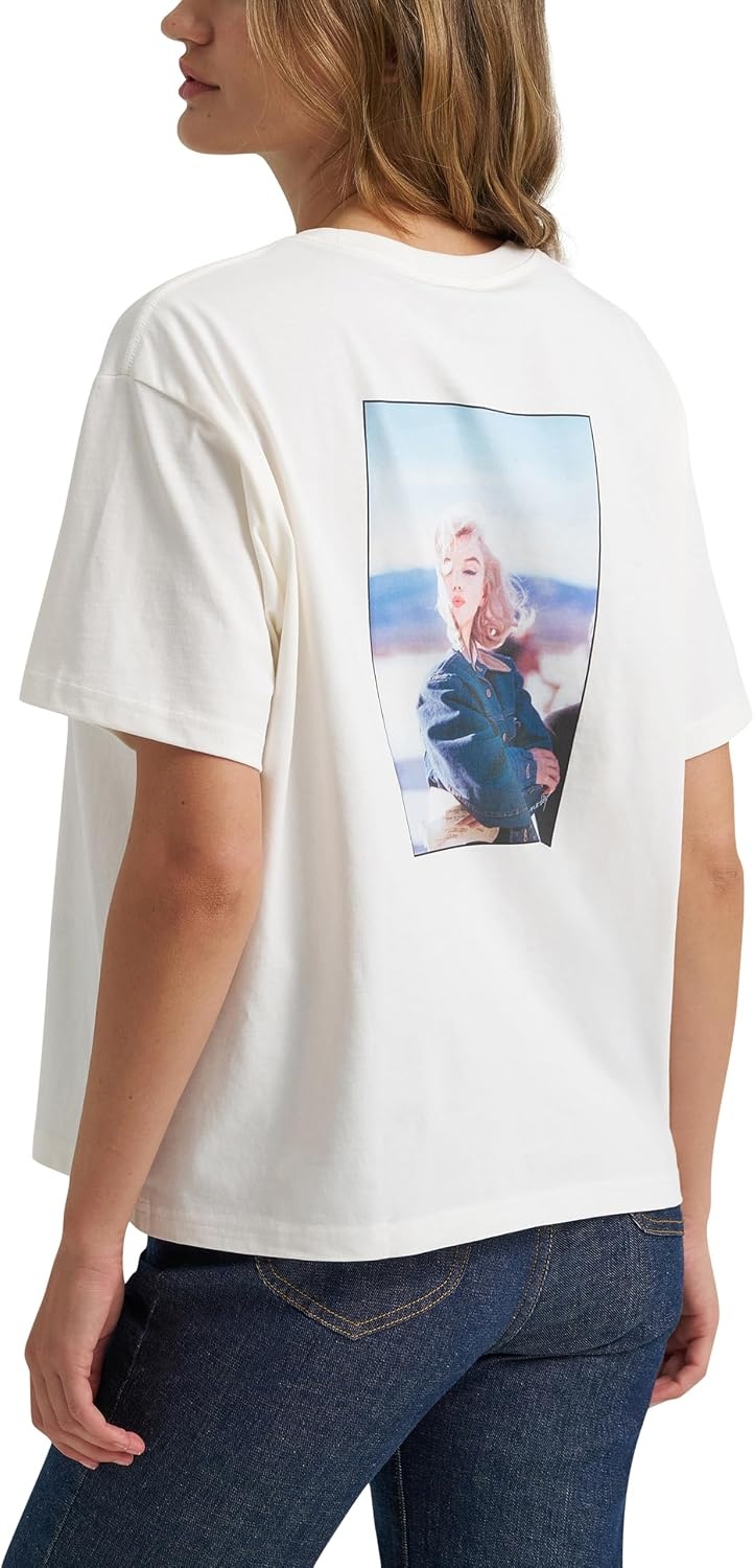 image:imageLee Womens X Marilyn Monroe Girlfriend TeeStar White
