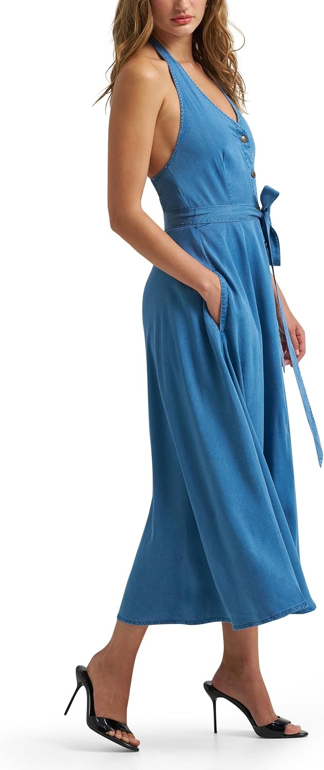 image:imageLee Womens X Marilyn Monroe Halter DressGlacier Wash