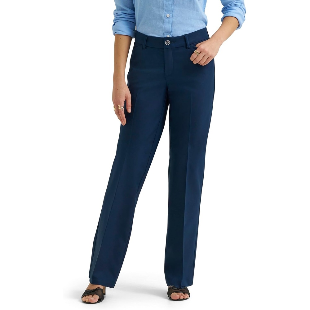 image:imageLee Womens Ultra Lux Comfort with Flex Motion Trouser PantRivet Navy