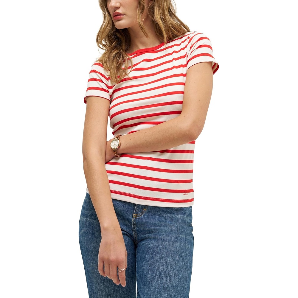 image:imageLee Womens X Marilyn Monroe Baby TeeRed White Stripe