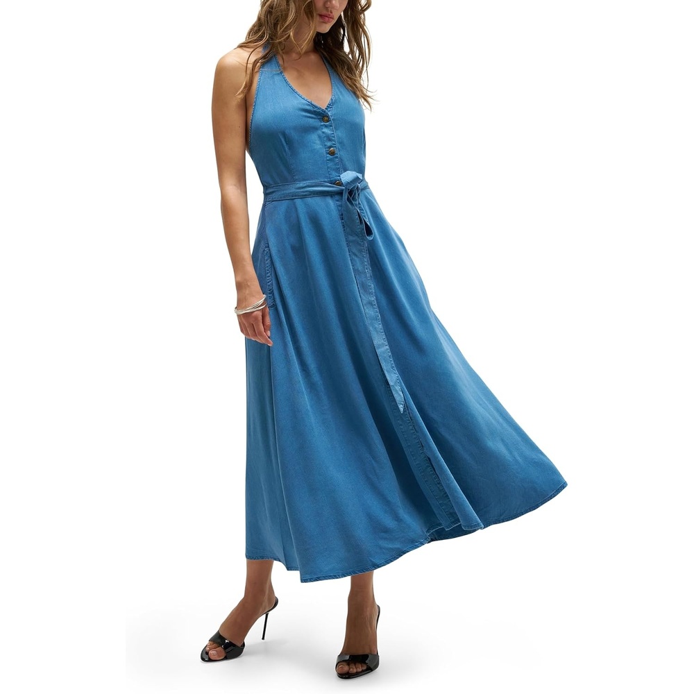image:imageLee Womens X Marilyn Monroe Halter DressGlacier Wash