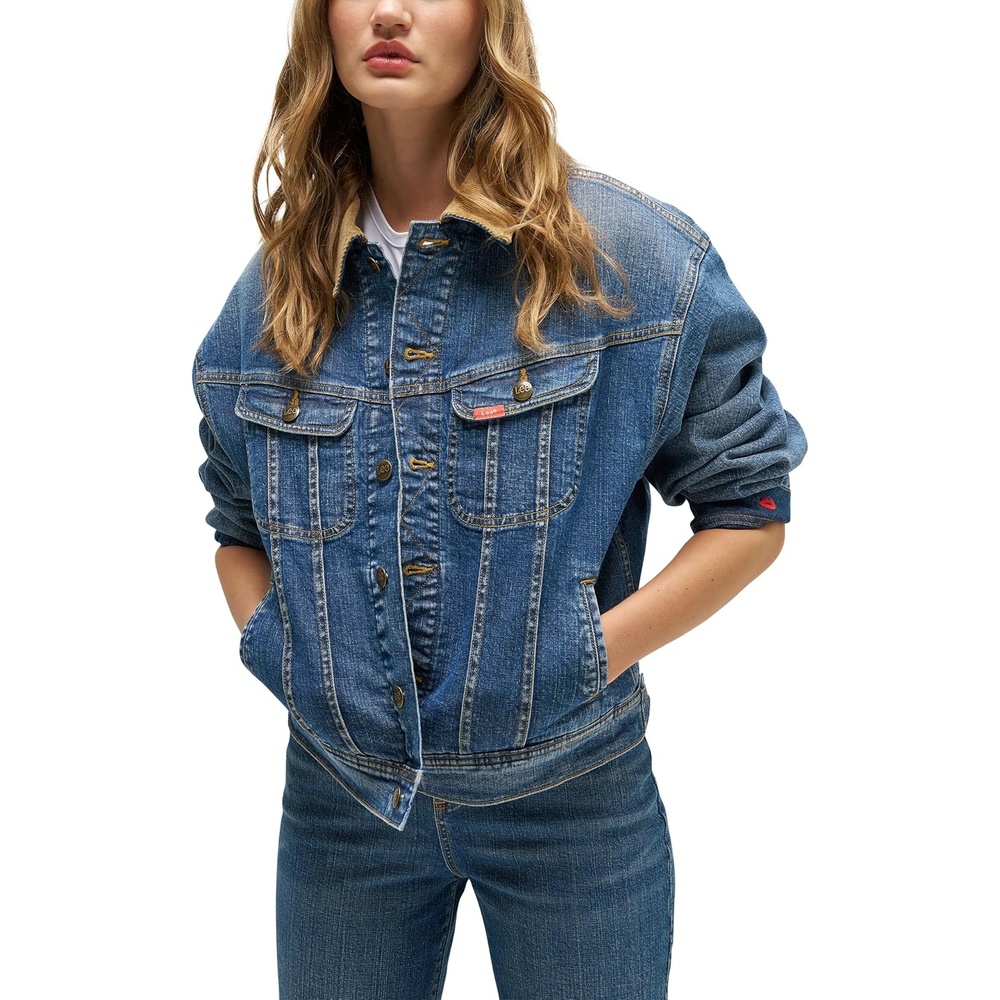 image:imageLee Womens X Marilyn Monroe Storm Rider JacketMid Wash
