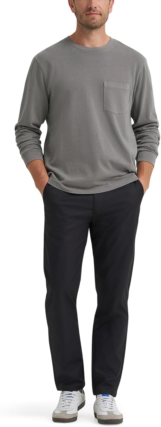 image:imageLee Mens Extreme Motion Regular Taper Chino PantBlack