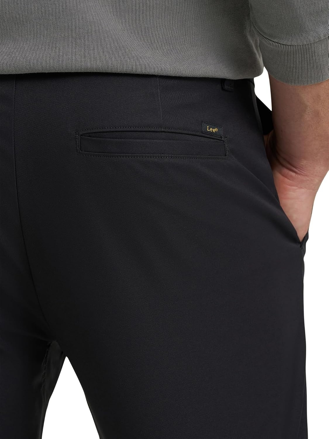 image:imageLee Mens Extreme Motion Regular Taper Chino PantBlack
