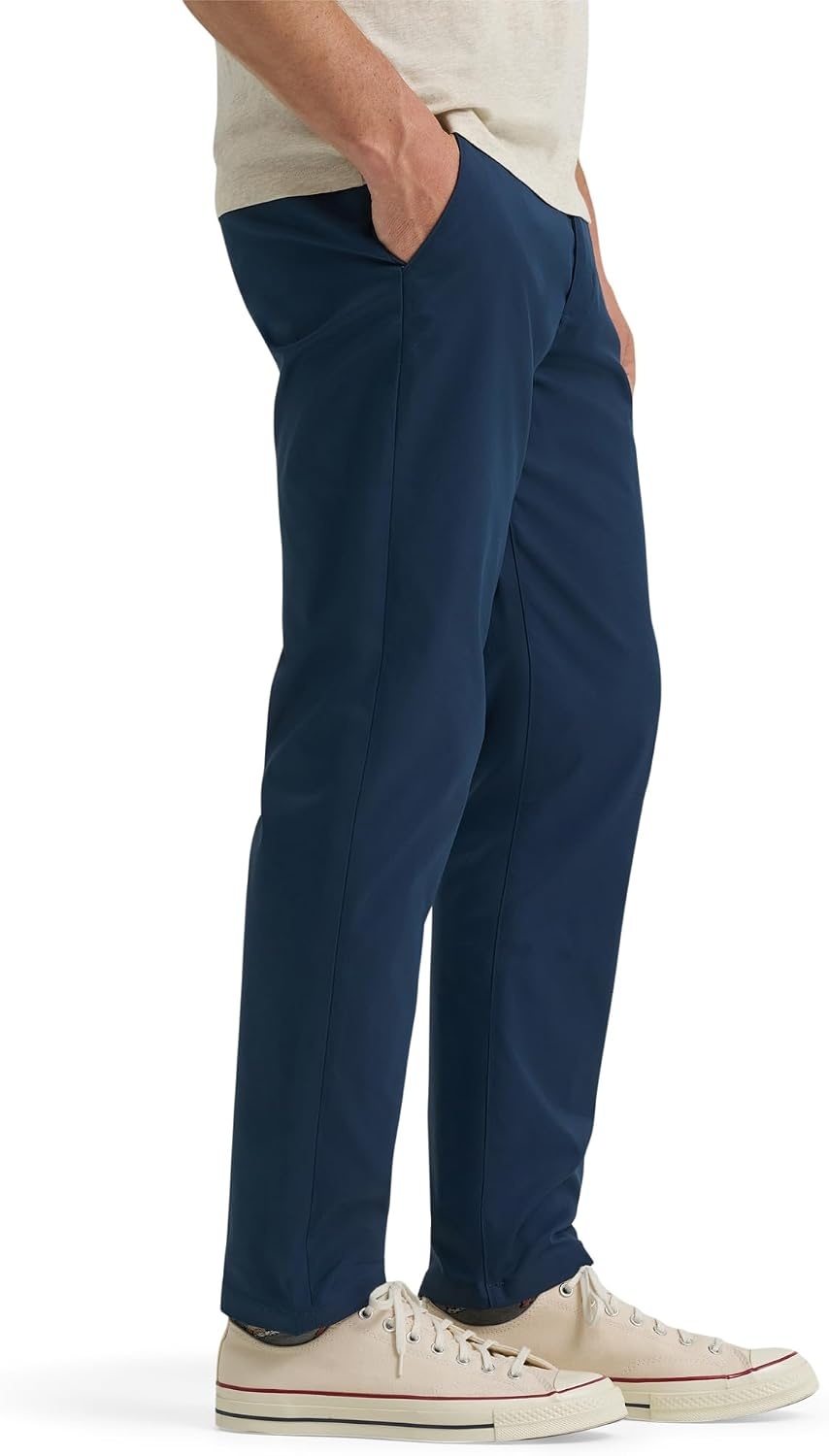 image:imageLee Mens Extreme Motion Regular Taper Chino PantMood Indigo