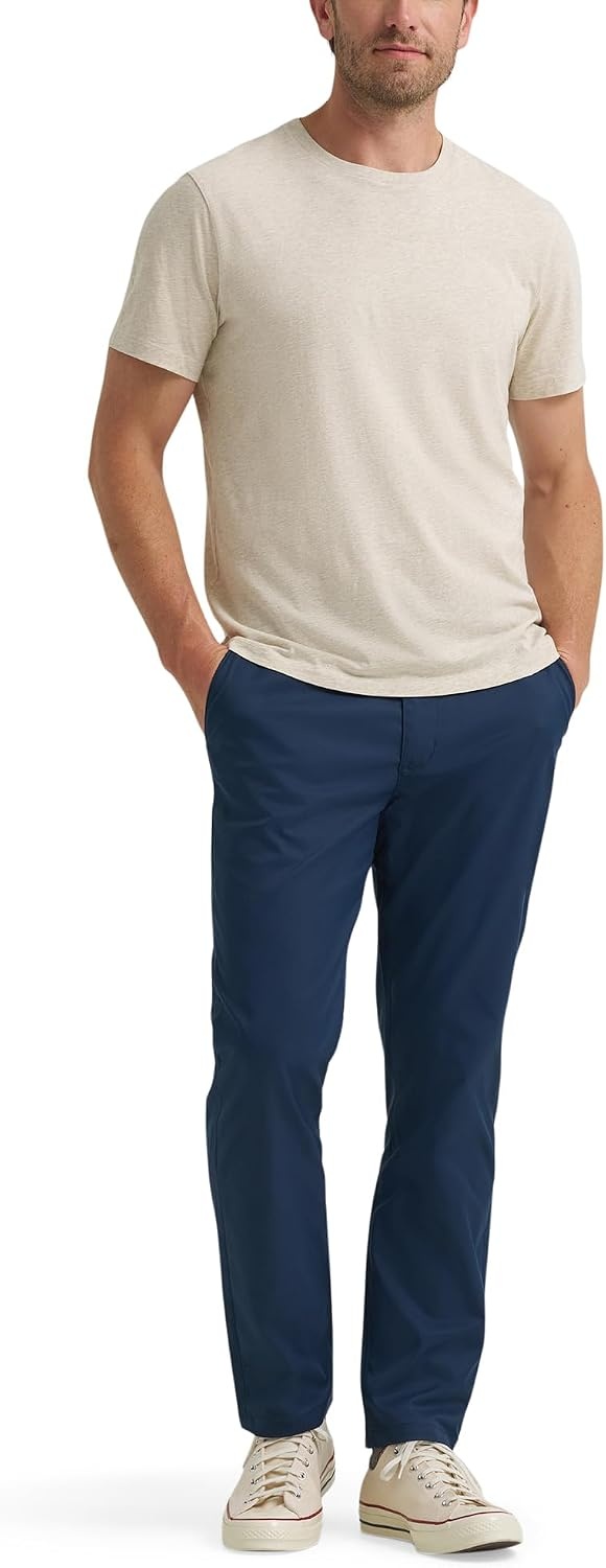 image:imageLee Mens Extreme Motion Regular Taper Chino PantMood Indigo