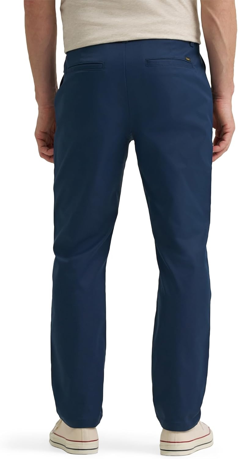 image:imageLee Mens Extreme Motion Regular Taper Chino PantMood Indigo