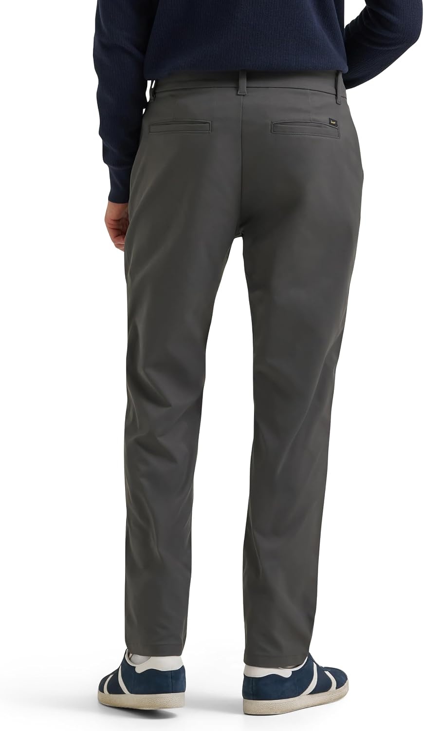 image:imageLee Mens Extreme Motion Regular Taper Chino PantStatic Gray
