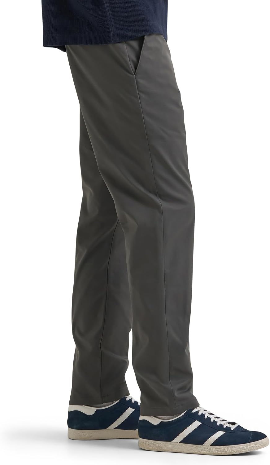 image:imageLee Mens Extreme Motion Regular Taper Chino PantStatic Gray