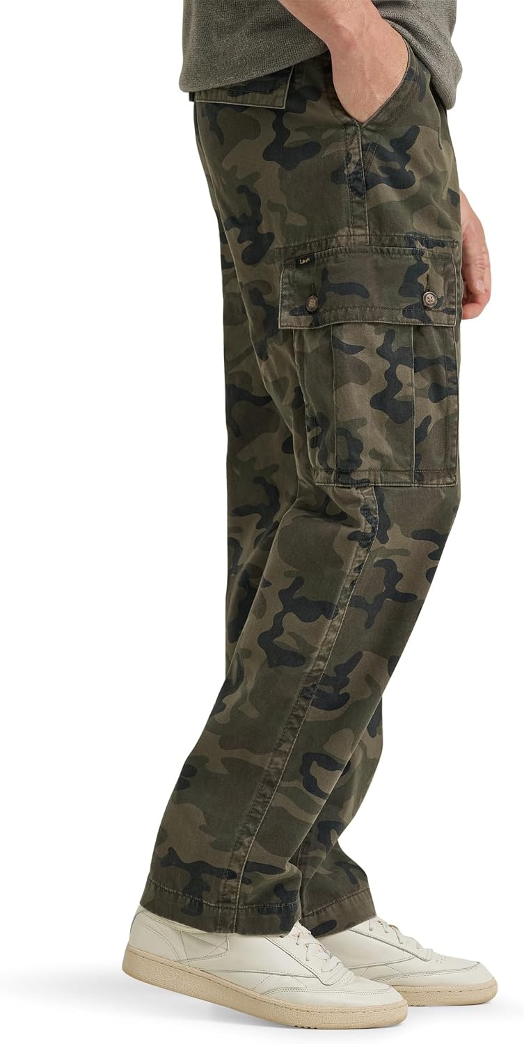image:imageLee Mens Legendary Loose Cargo PantDark Olive Camo