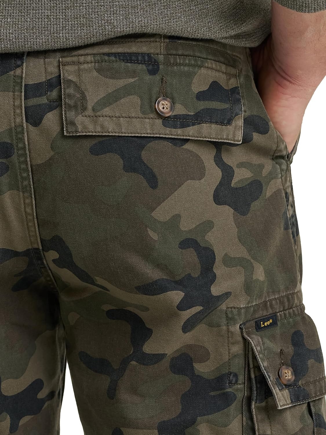 image:imageLee Mens Legendary Loose Cargo PantDark Olive Camo