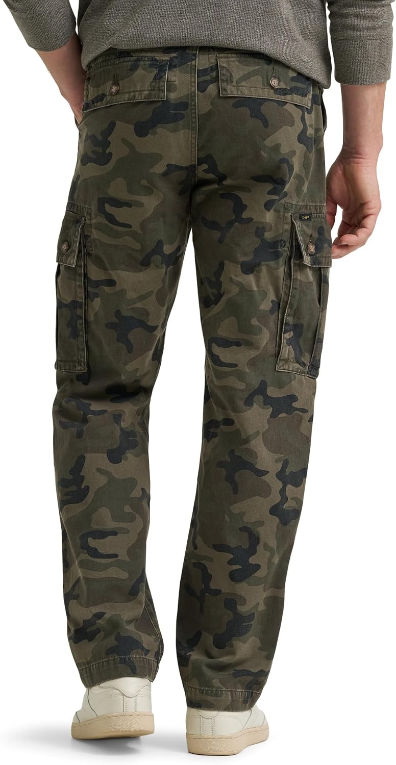 image:imageLee Mens Legendary Loose Cargo PantDark Olive Camo
