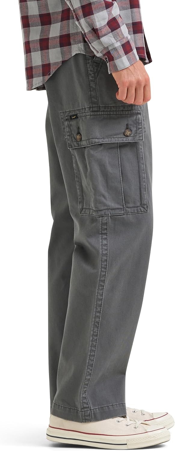 image:imageLee Mens Legendary Loose Cargo PantStatic Gray