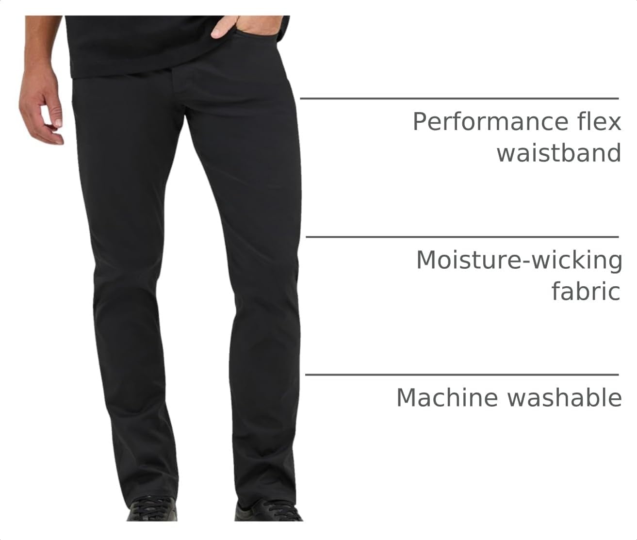 image:imageLee Mens X Lite 5Pocket Casual PantBlack