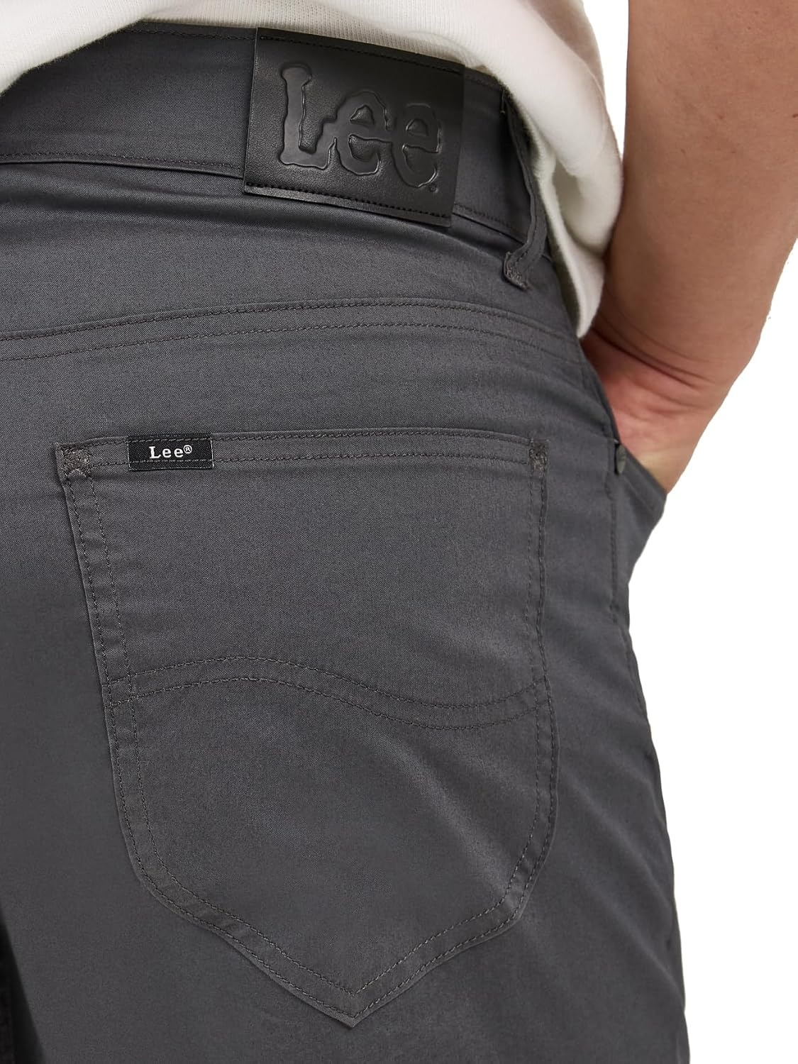 image:imageLee Mens X Lite 5Pocket Casual PantStatic Gray