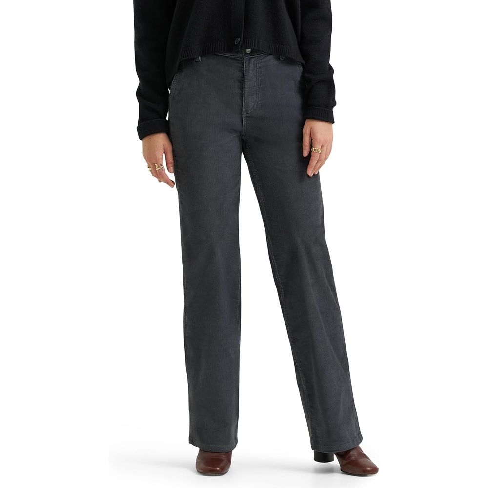 image:imageLee Womens Legendary Aline JeanGray Pinstripe Corduroy