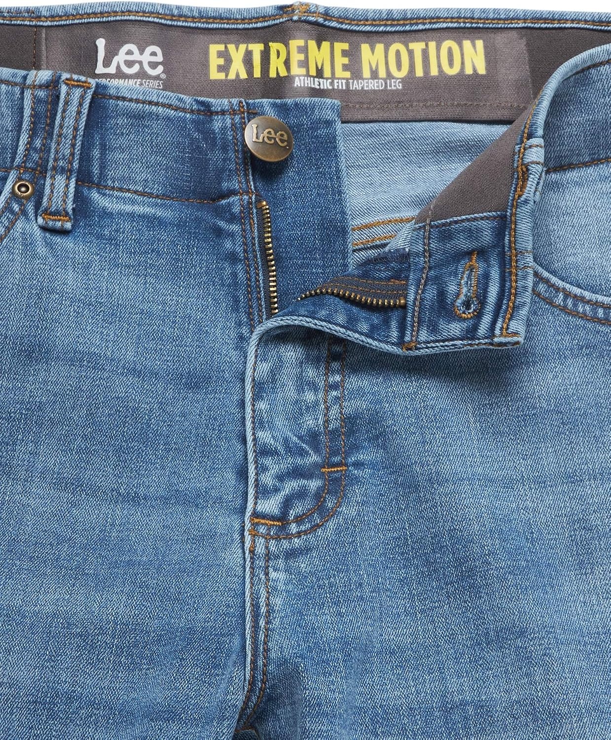 image:imageLee Mens Big amp Tall Extreme Motion Athletic Taper JeanDark Gray