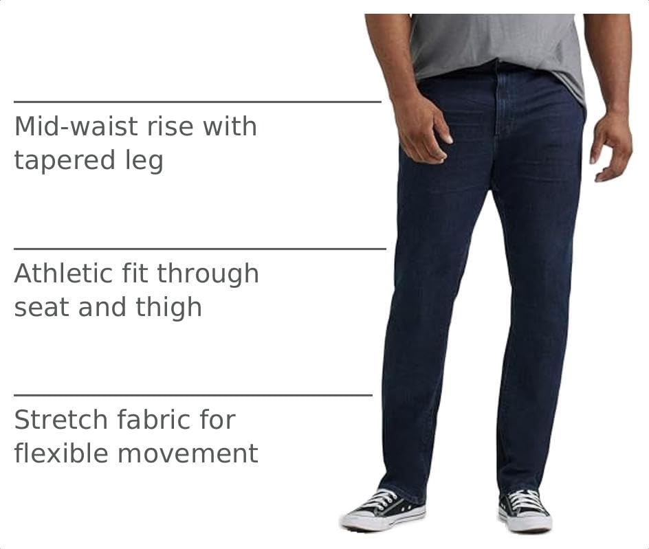 image:imageLee Mens Big amp Tall Extreme Motion Athletic Taper JeanZander