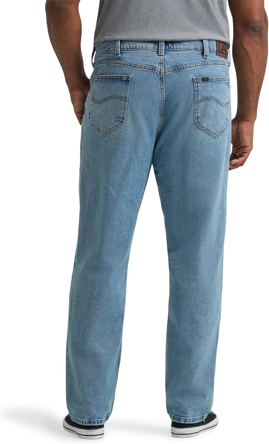 image:imageLee Mens Big amp Tall Legendary Relaxed Straight JeanIcey Blue