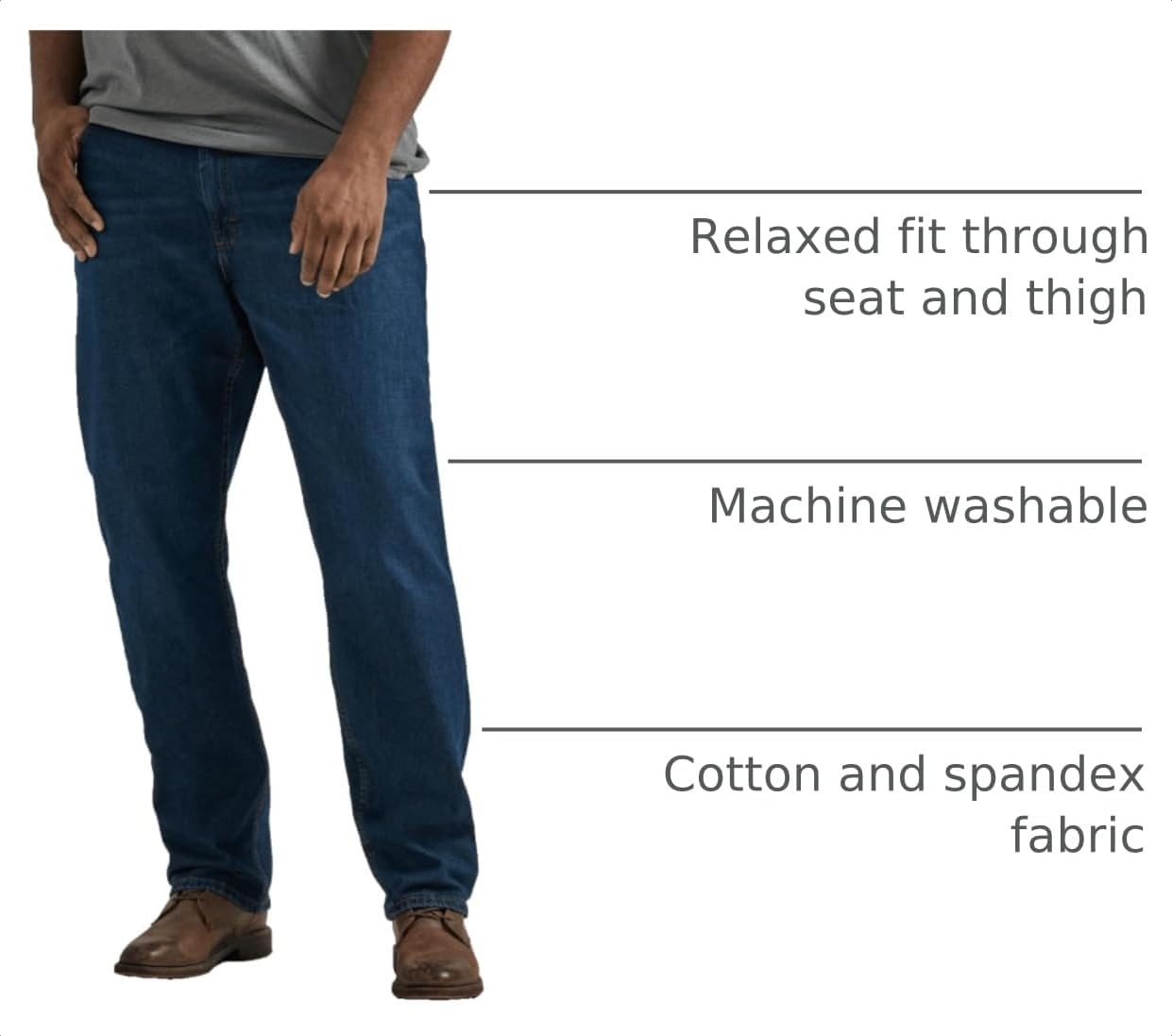 image:imageLee Mens Big amp Tall Legendary Relaxed Straight JeanNight Shade