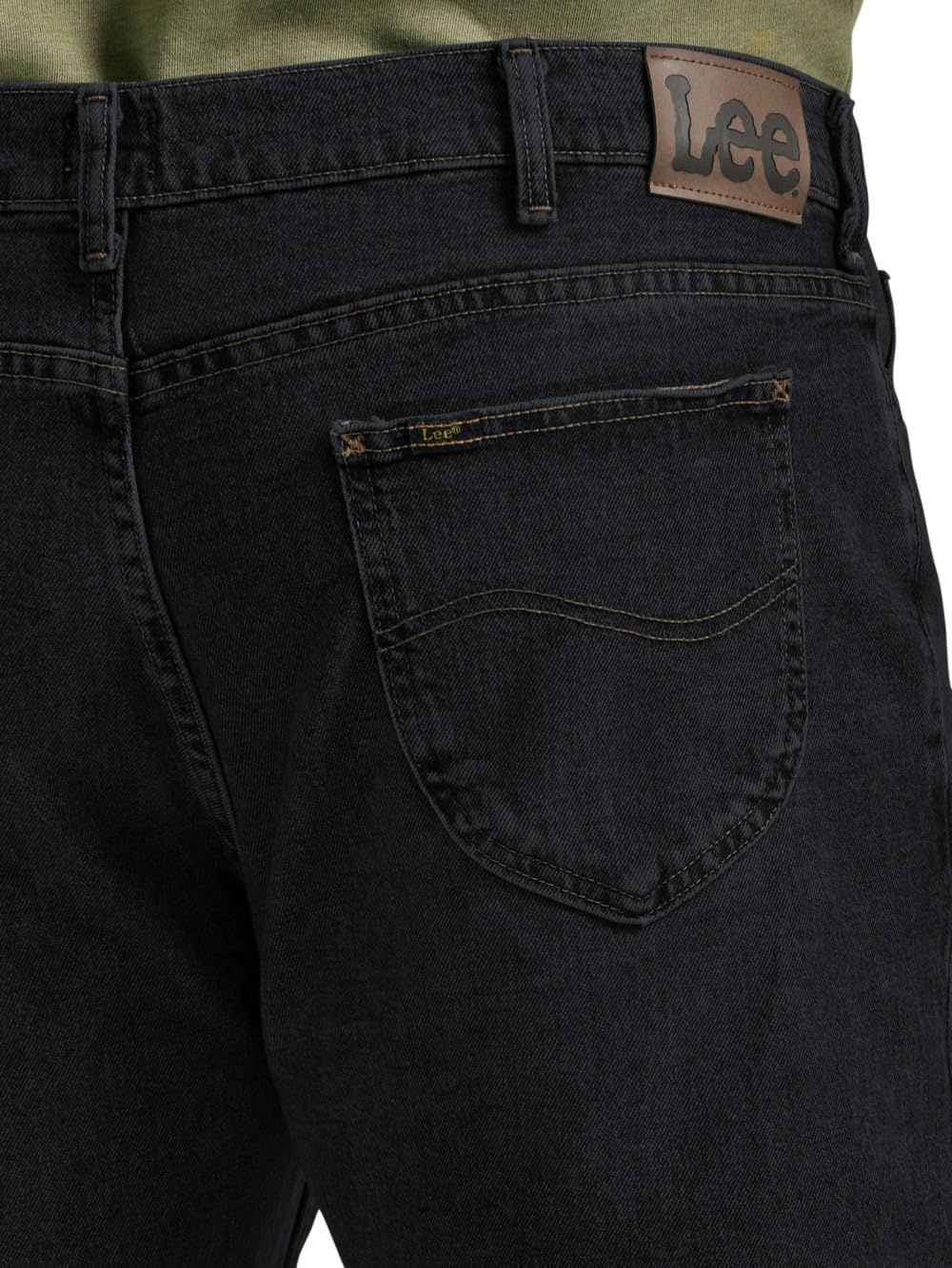 image:imageLee Mens Big amp Tall Legendary Relaxed Straight JeanOverdye Black