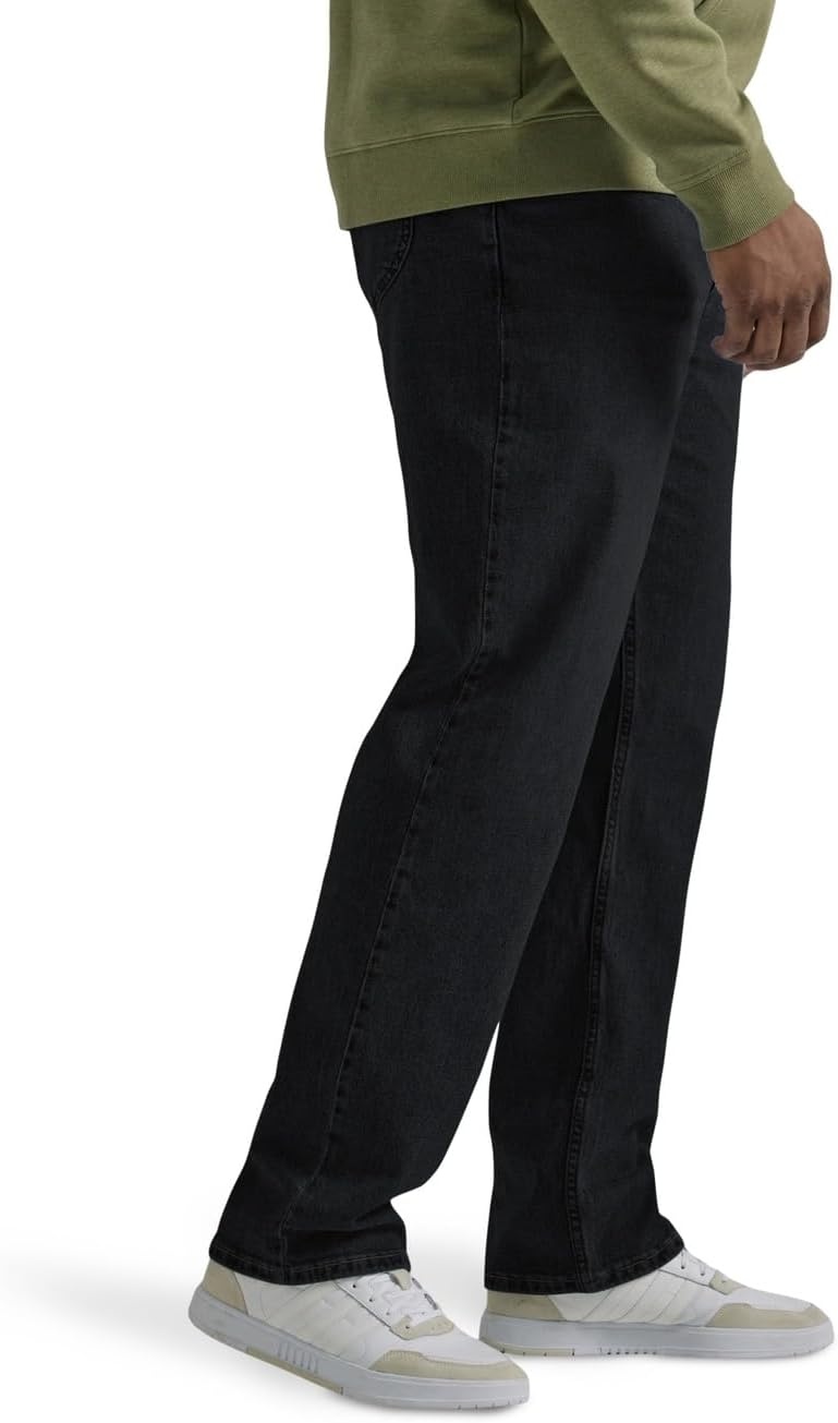 image:imageLee Mens Big amp Tall Legendary Relaxed Straight JeanOverdye Black