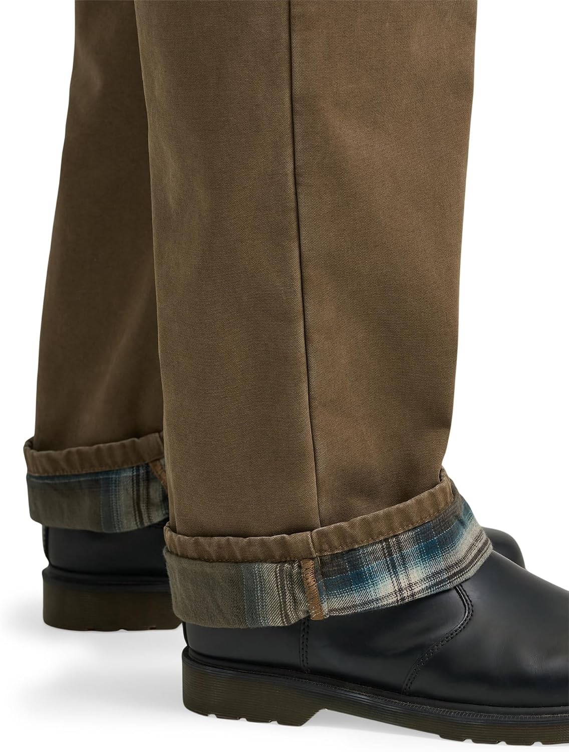 image:imageLee Mens Big amp Tall Legendary Relaxed Straight JeanTeak Plaid Flannel Lined